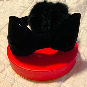NWT! Kate Spade Faux Fur Bow Earmuffs